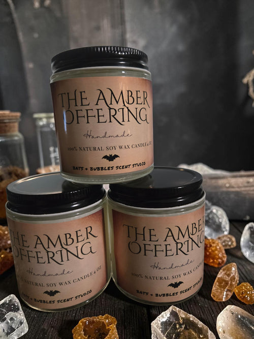 Amber Offering Candle Soy Wax – 4 oz