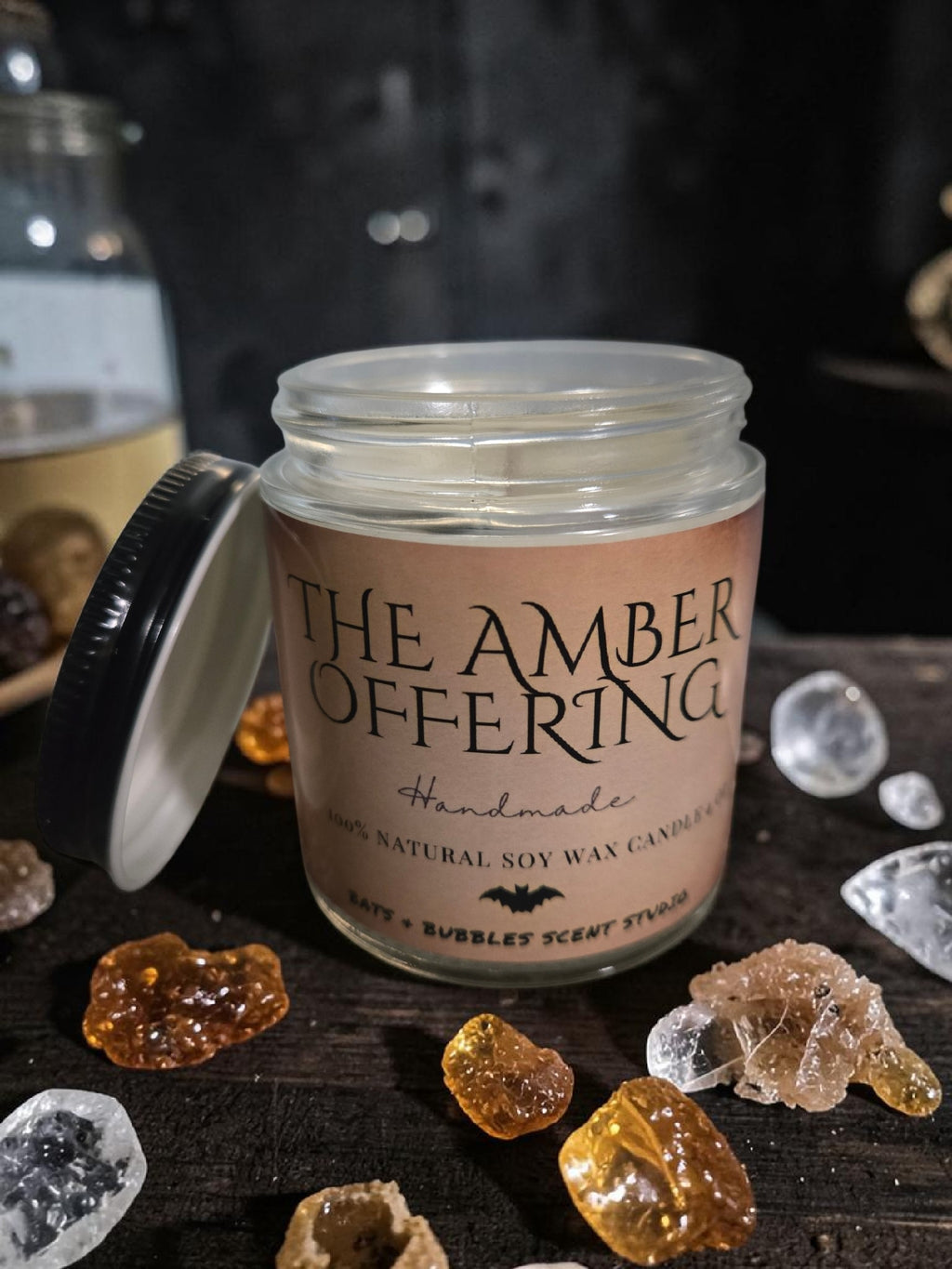 Amber Offering Candle Soy Wax – 4 oz