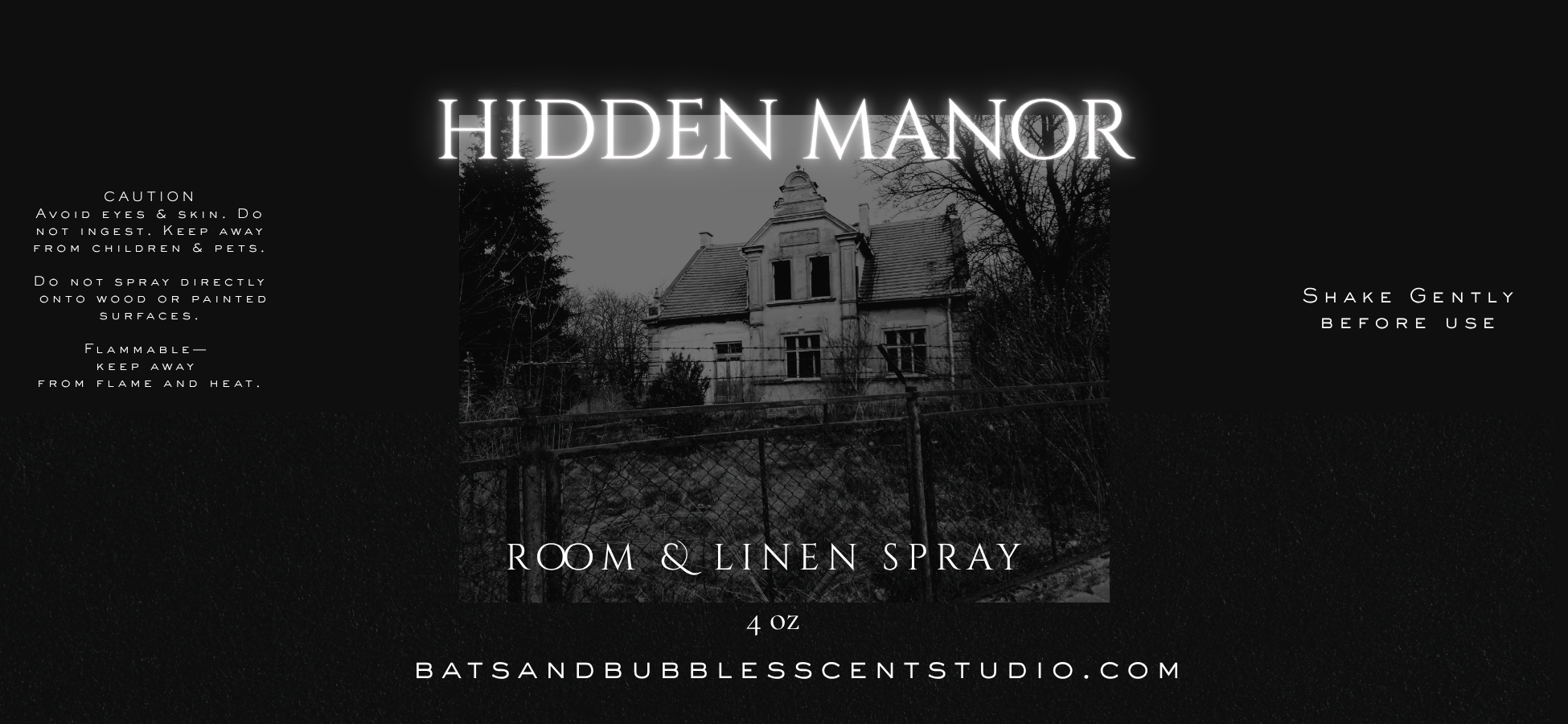 Hidden Manor — Room & Linen Spray