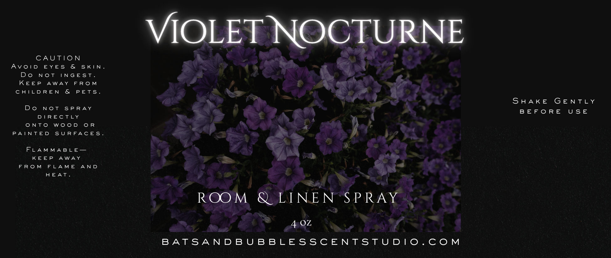 Violet Nocturne Room Spray • Gothic Rose & Patchouli Scent