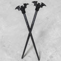 Black Bat Hair Sticks