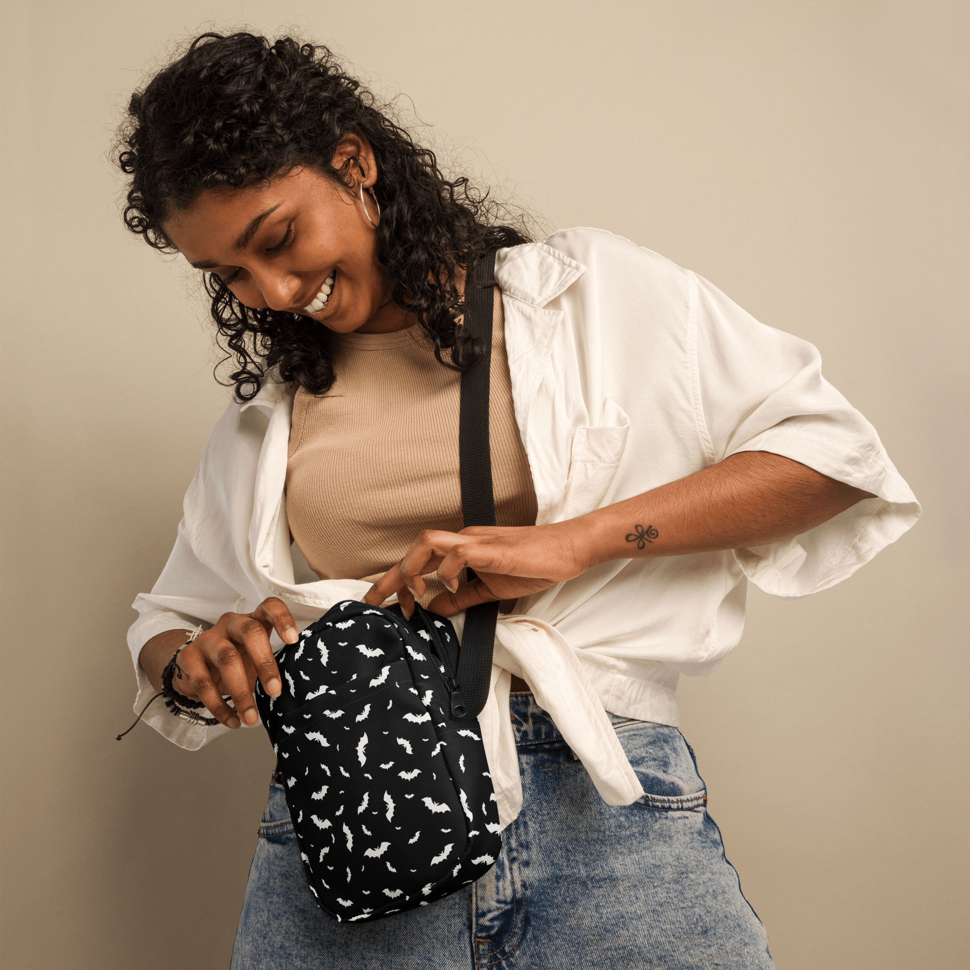 Batty Blackout Crossbody Bag