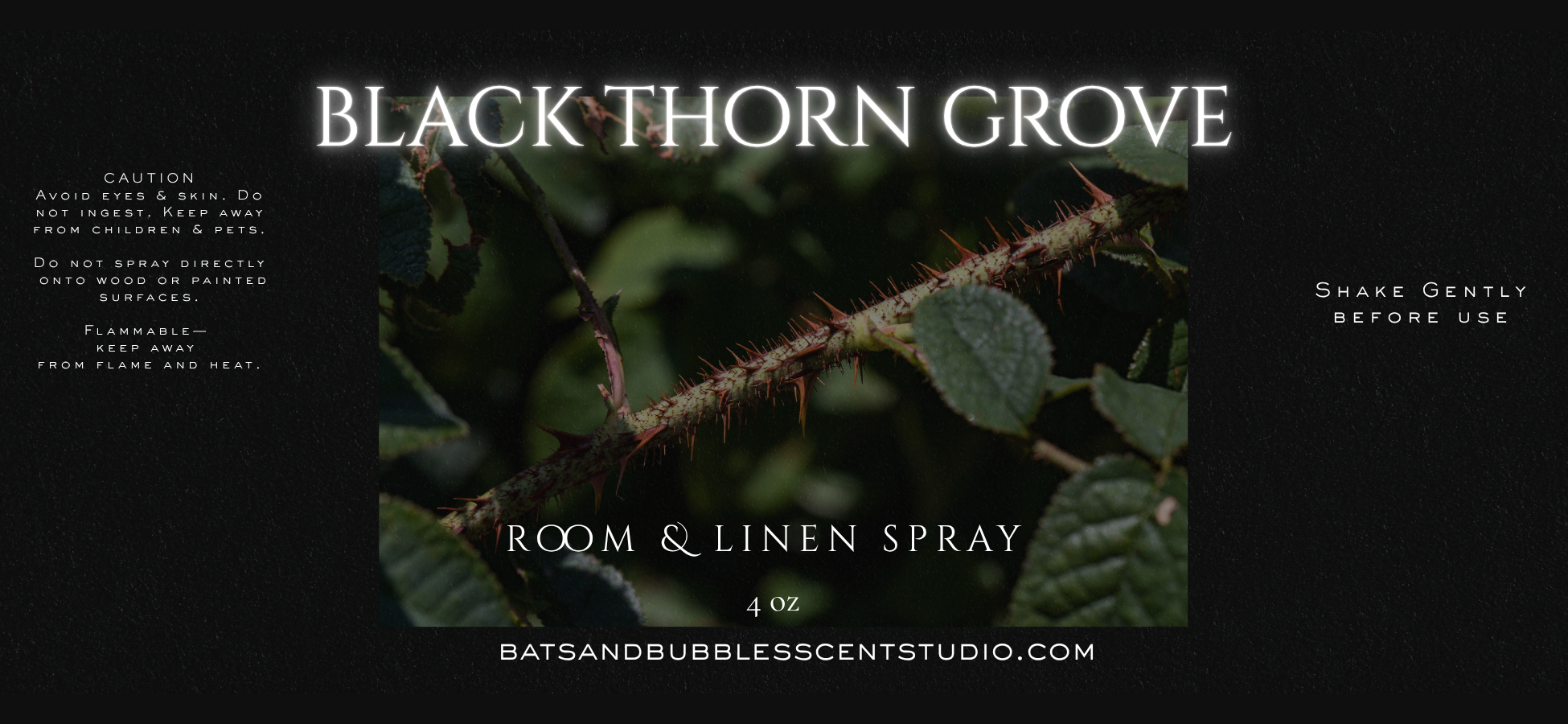 Black Thorn Grove Room & Linen Spray (4oz)
