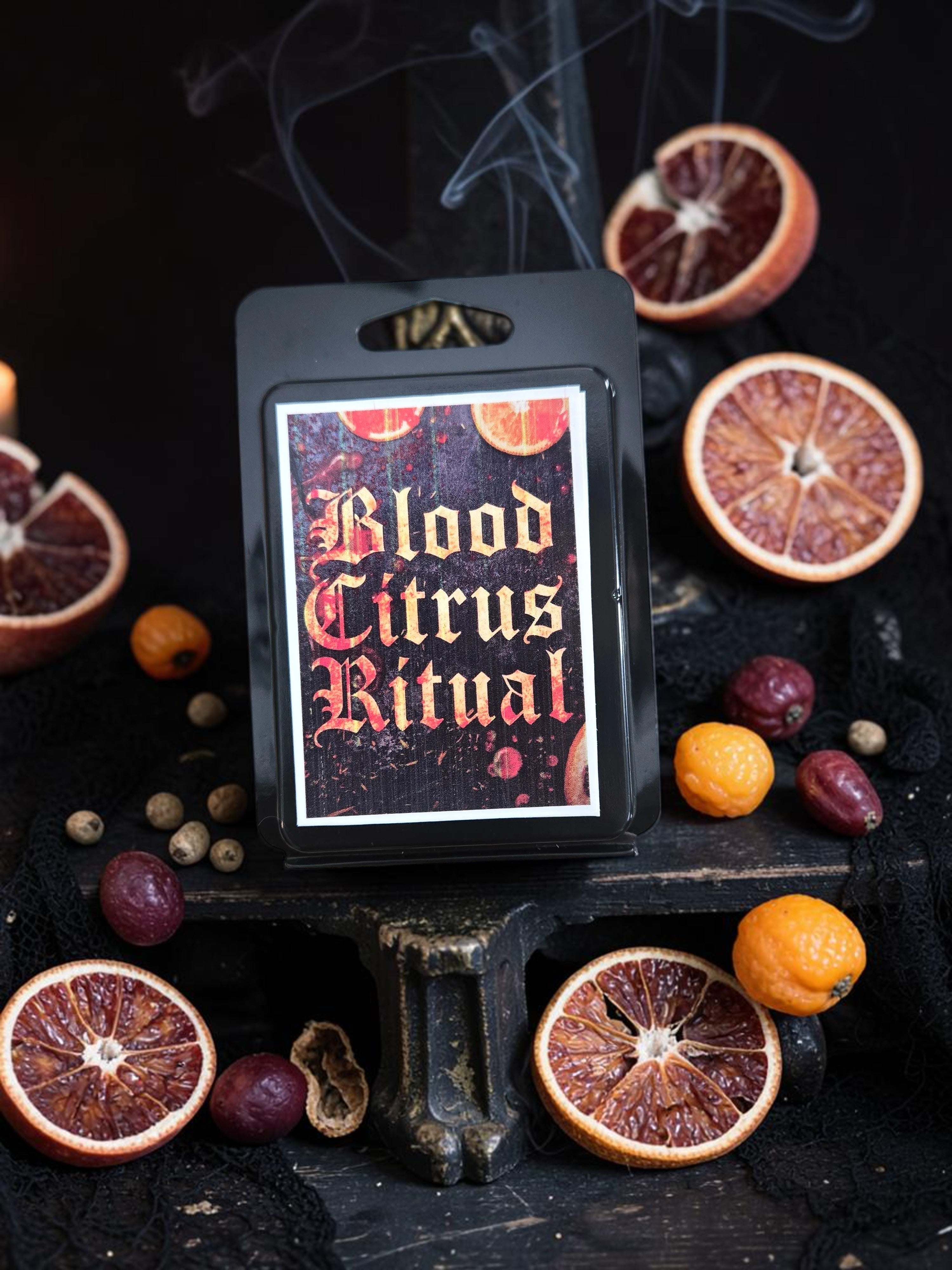 Blood Citrus Ritual Wax Melts | Spiced Orange & Kumquat | Dark Citrus Wax Melt