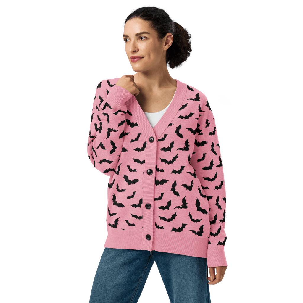 Bubblegum Bats Knit Cardigan