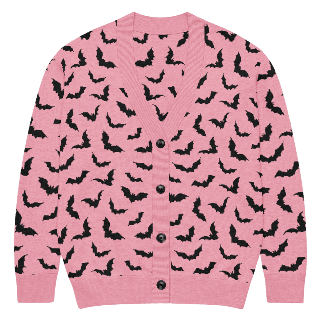 Bubblegum Bats Knit Cardigan