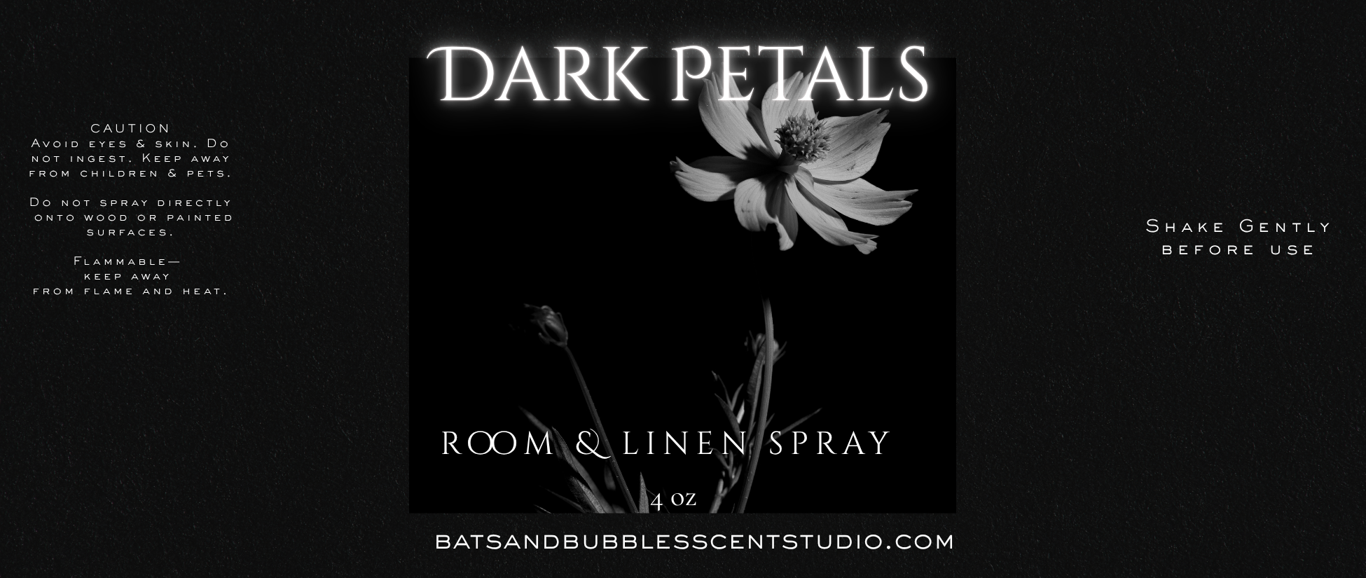 Dark Petal Dream Room Spray • Gothic Floral Home Fragrance