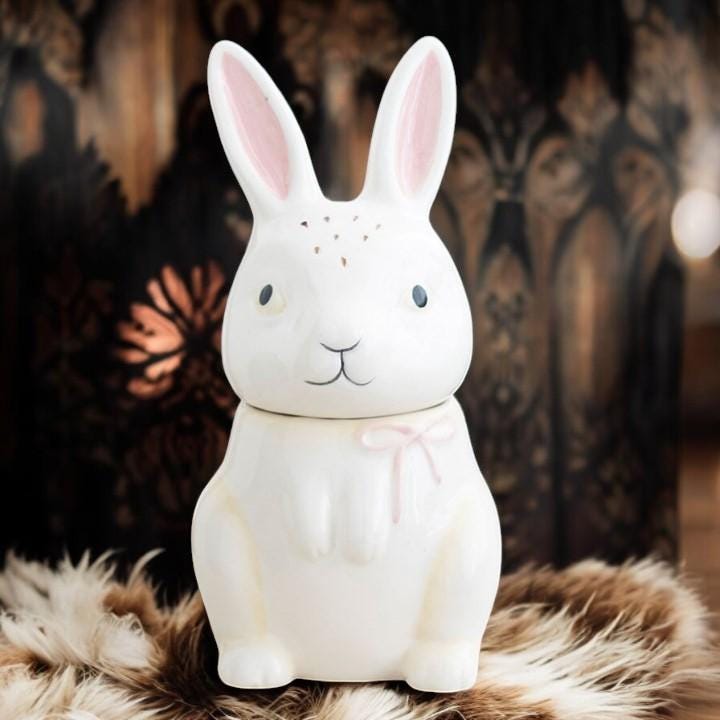 Bunny Wax Melt Burner | Easter Home Décor | Spring Tealight Warmer | Whimsical Bunny Gift
