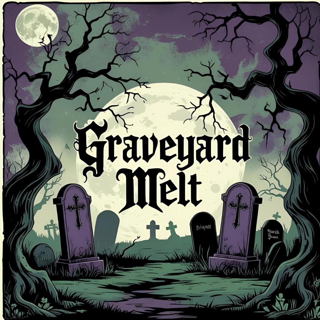 Graveyard Wax Melt | Petrichor + Dark Roses | Earthy Gothic Floral Scent