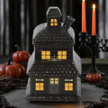 Ceramic House Wax Melt Burner – Gothic Halloween Oil Warmer