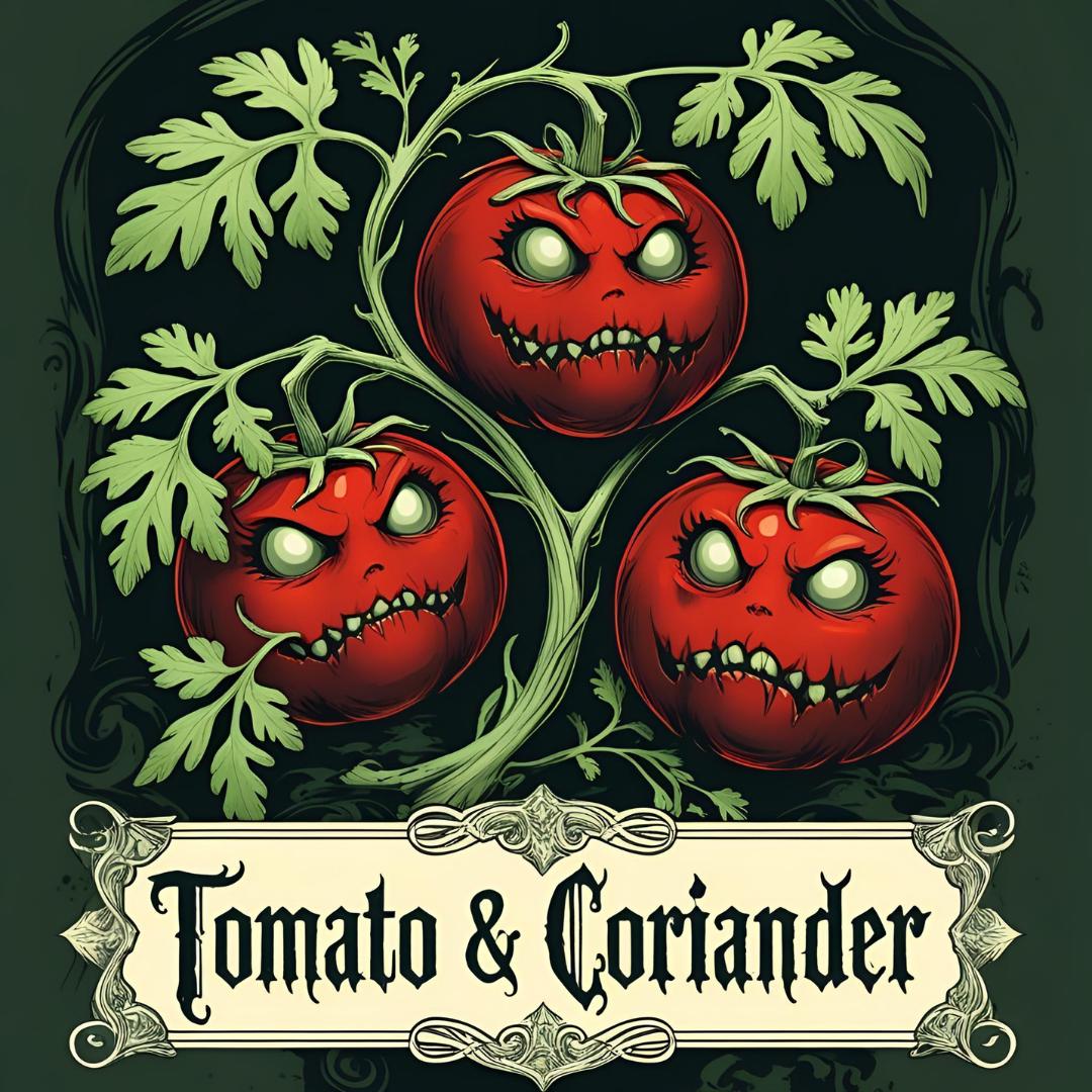 Tomato Leaf & Coriander Wax Melt | Green Tomato Vine + Fresh Herbs | Earthy Botanical Scent