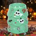 Skull Tree Melt Tealight Burner | Gothic Christmas Decor | Spooky Holiday Wax Warmer