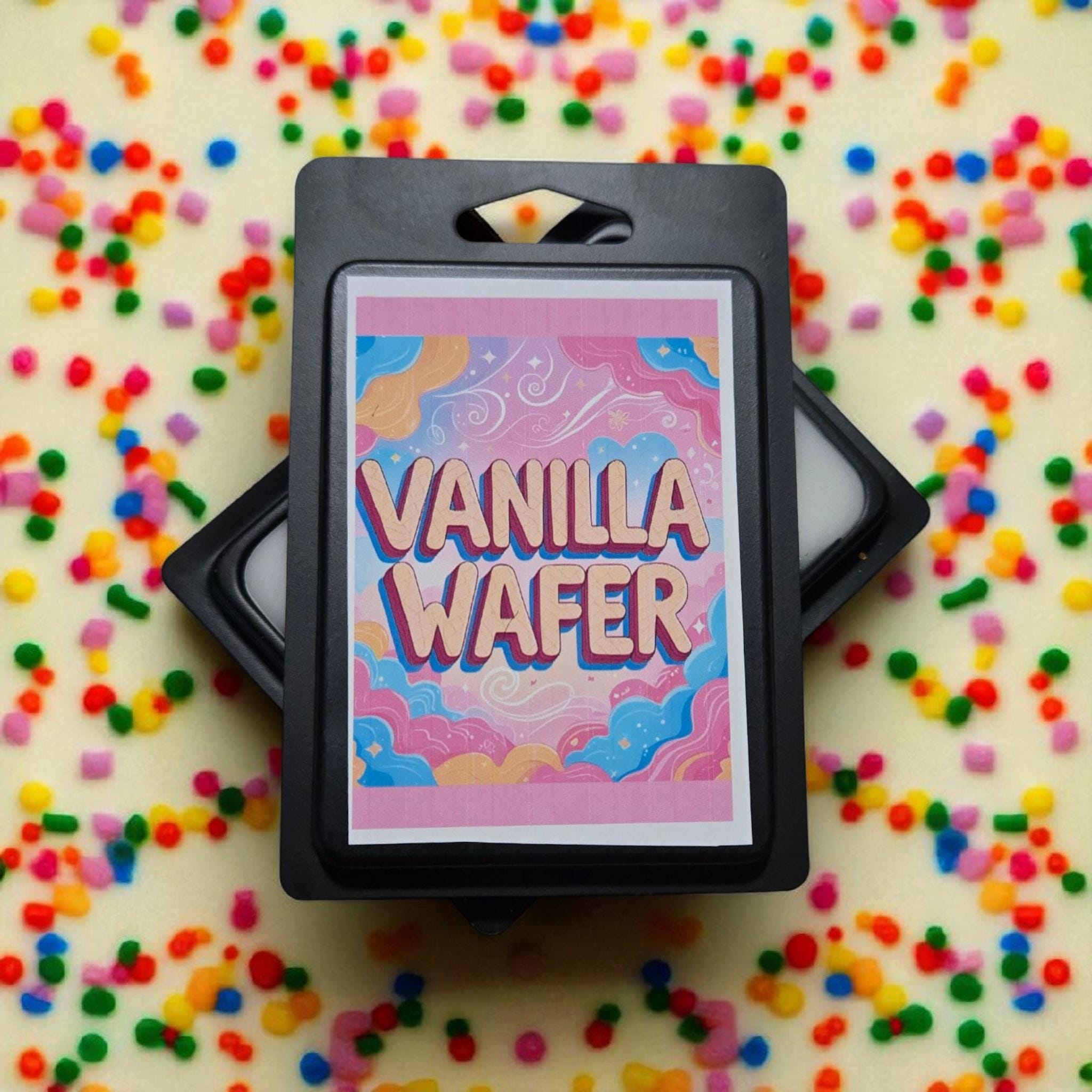 Vanilla Wafer Wax Melt | Sweet Vanilla Bean + Cookie Crumble | Soft Dessert Scent
