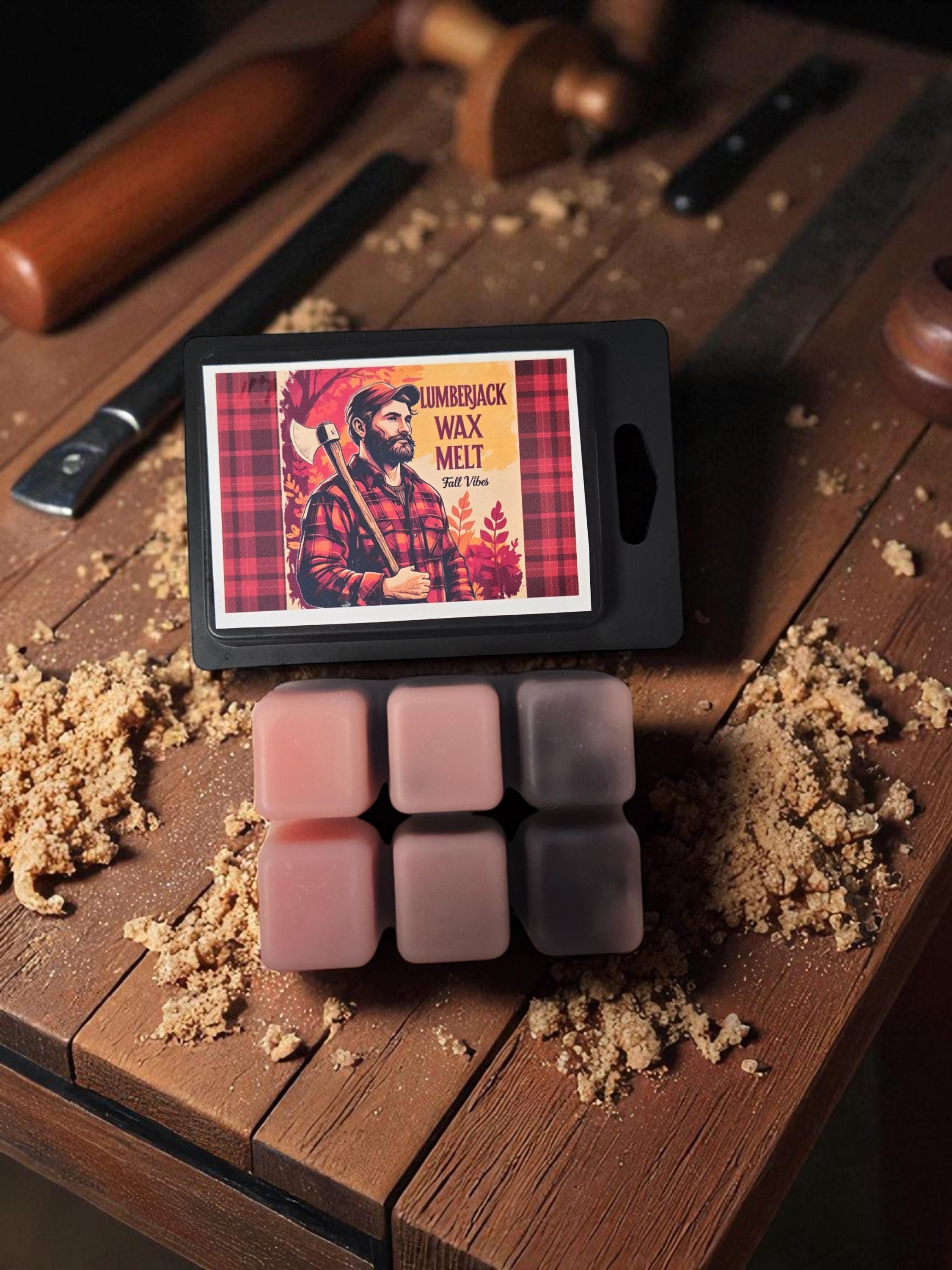 Lumber Jack Wax Melt | Mahogany + Bergamot + Patchouli | Rugged Woodsy Masculine Scent
