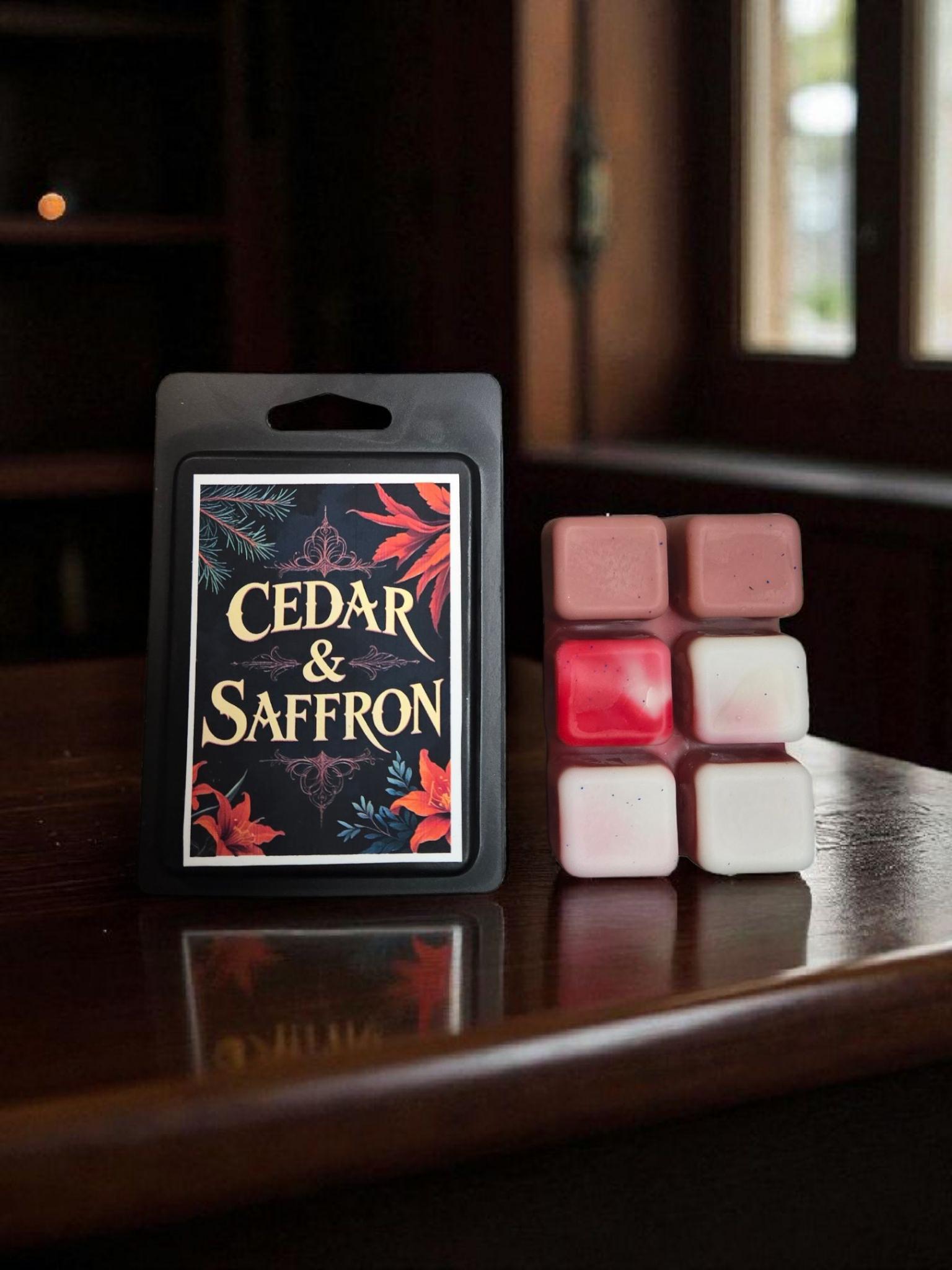 Cedar & Saffron| Masculine Scents | Woody Scents | Herbal | Wax Melts