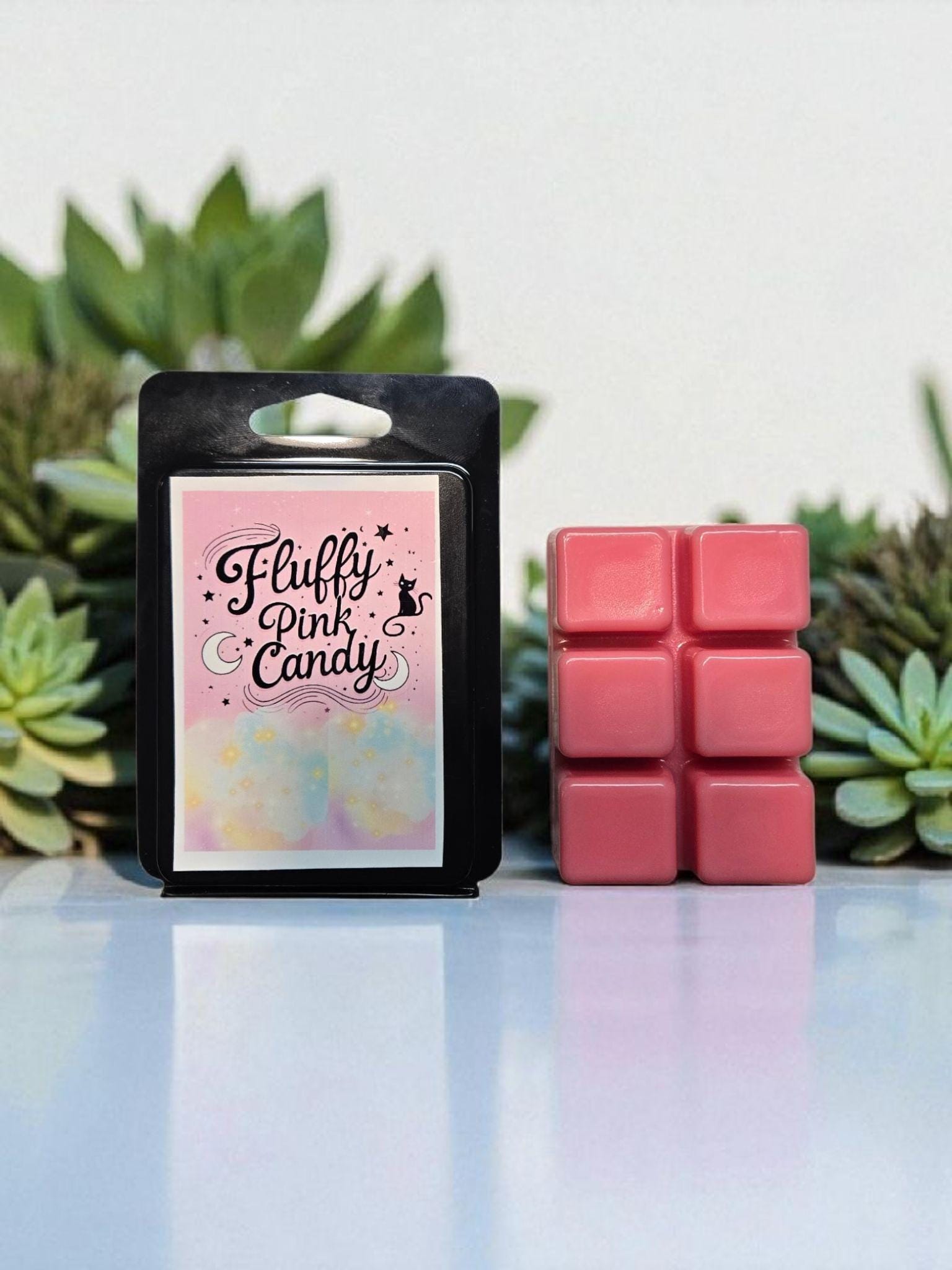 Fluffy Pink Candy Wax Melt | Cotton Candy + Bubblegum Sugar | Playful Sweet Scent
