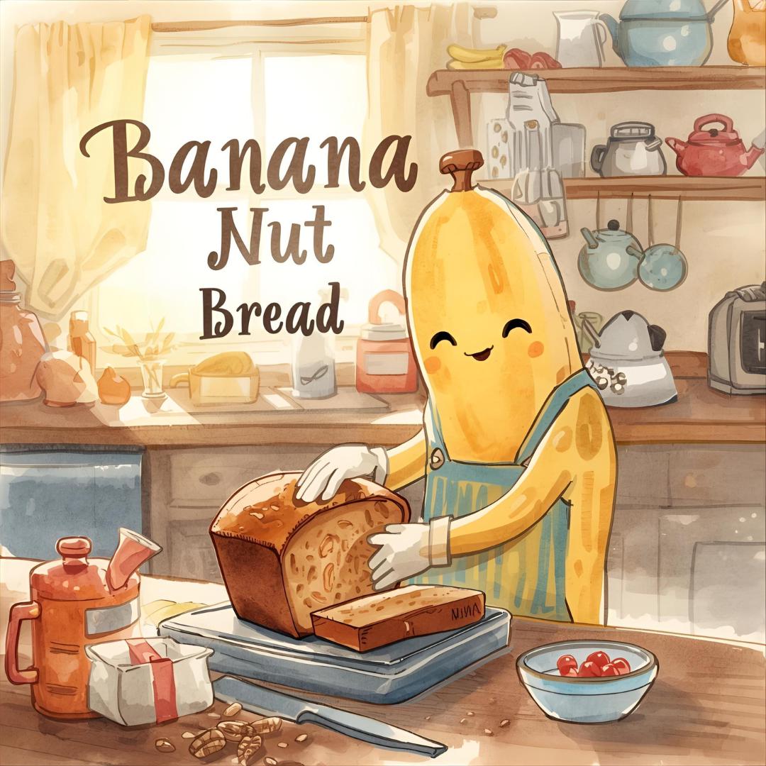 Banana Nut Bread Wax Melt | Warm Banana + Walnut + Vanilla | Cozy Bakery Scent