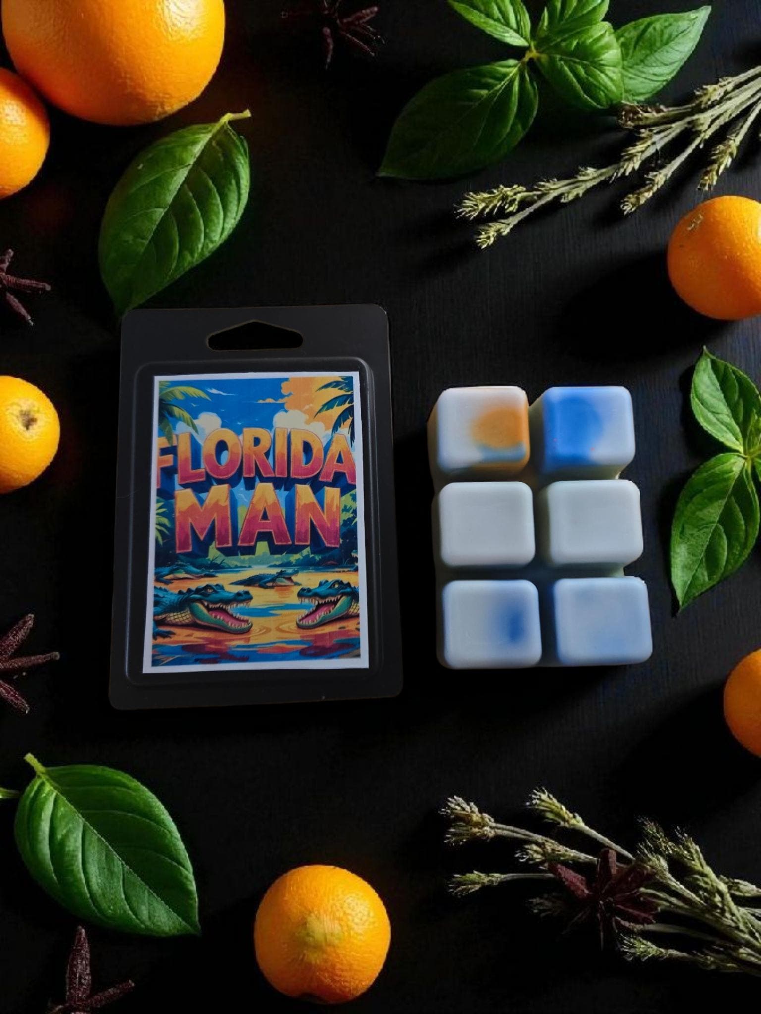 Florida Man Wax Melt | Basil + Citrus + Oakmoss | Wild Fresh Masculine Scent