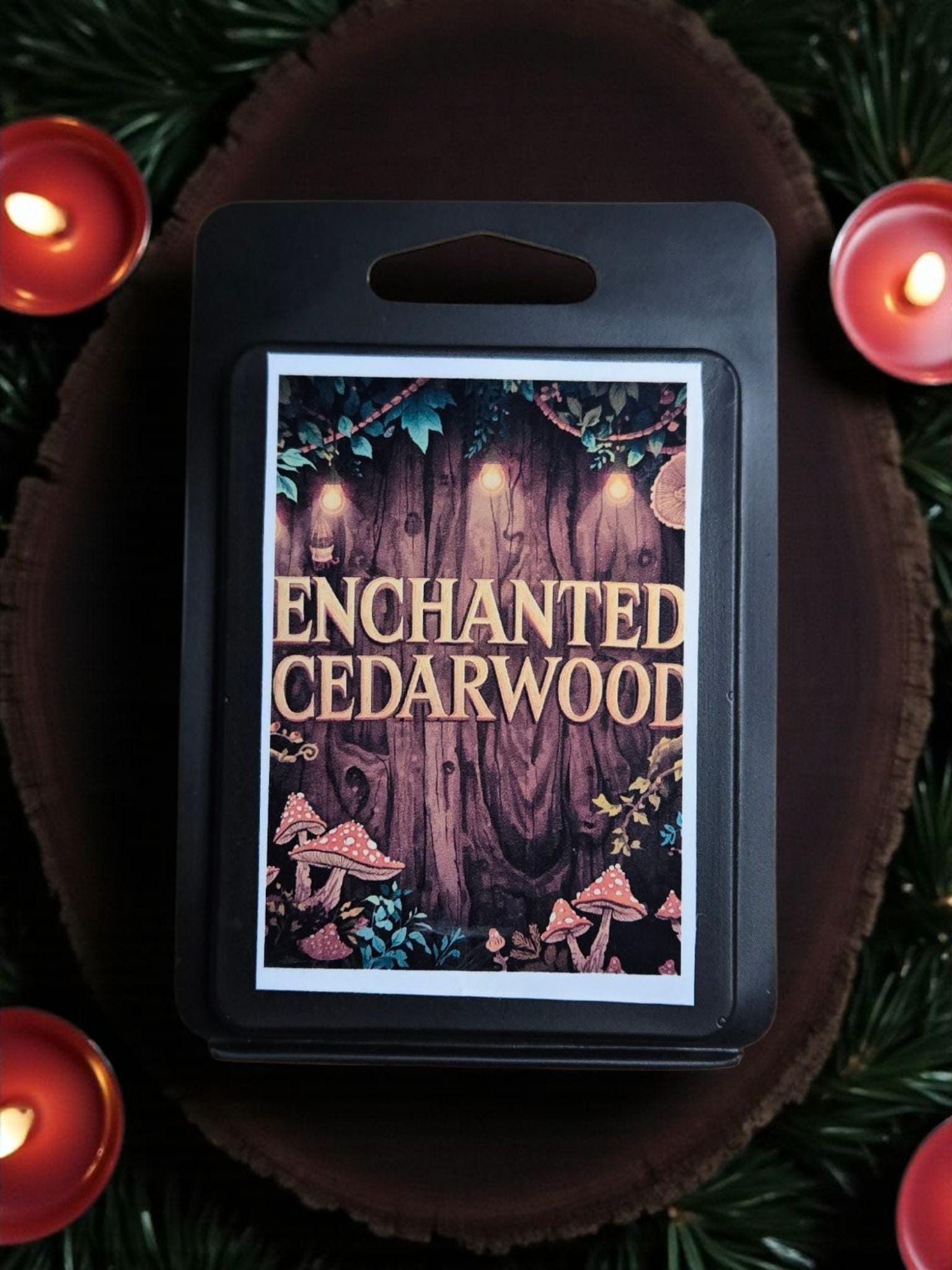 Enchanted Cedarwood Wax Melt | Deep Cedar + Forest Resin | Mystical Wood Scent