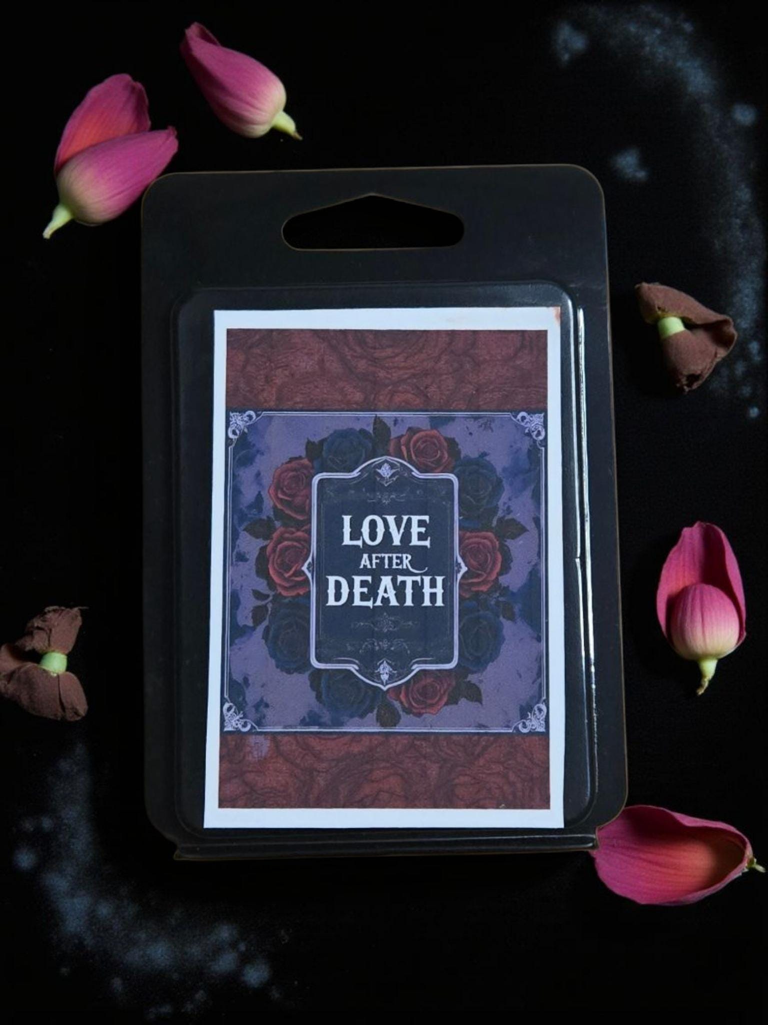 Love After Death Wax Melt | Charcoal Rose + Incense | Dark Romantic Resin Scent
