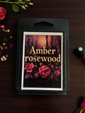 Amber Rosewood Wax Melt | Smoky Gothic Home Fragrance
