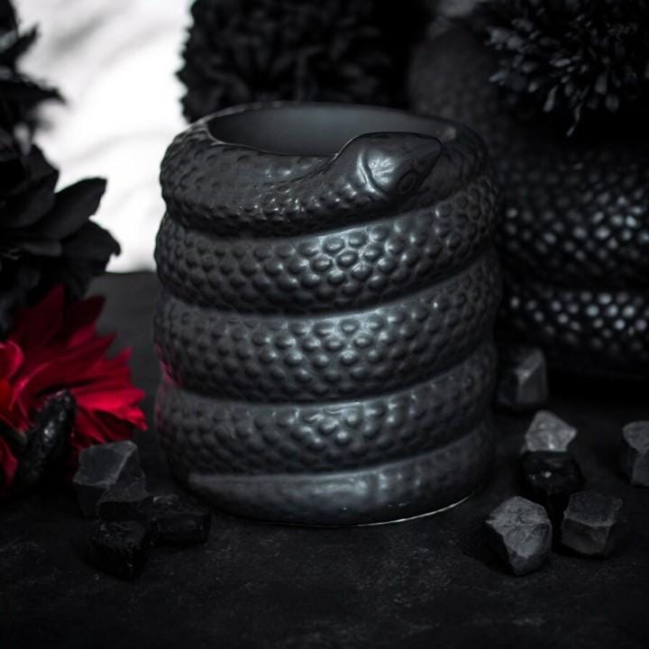 Gothic Snake Melt Burner | Serpent Decor | Witchy Tealight Warmer
