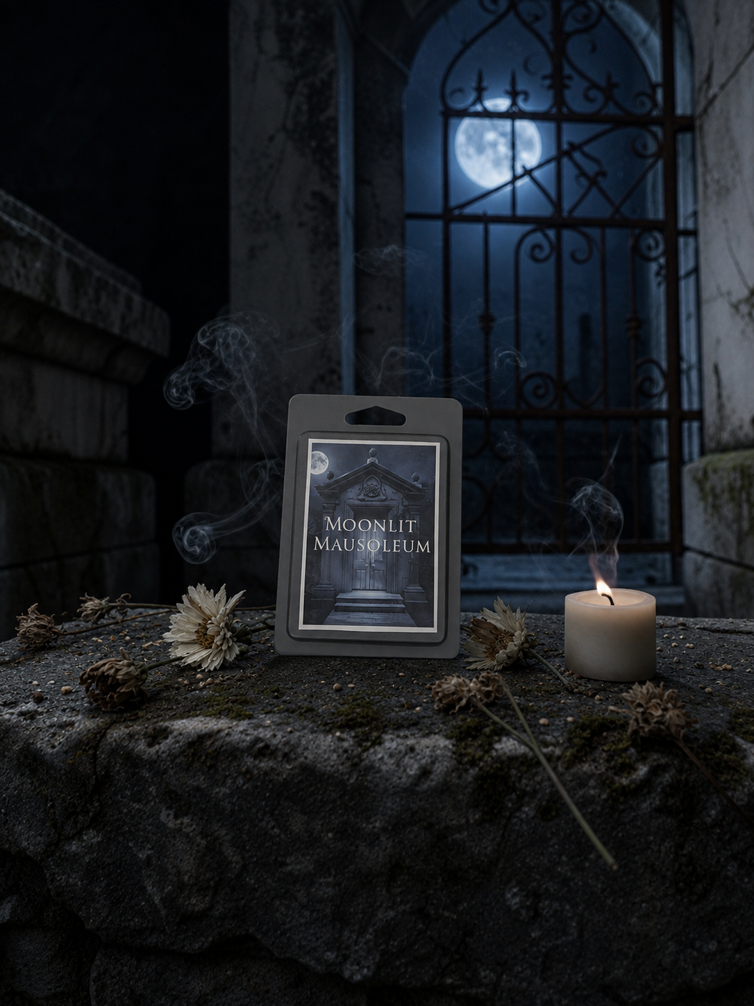 Moonlit Mausoleum Wax Melts | Dark Floral & Palo Santo