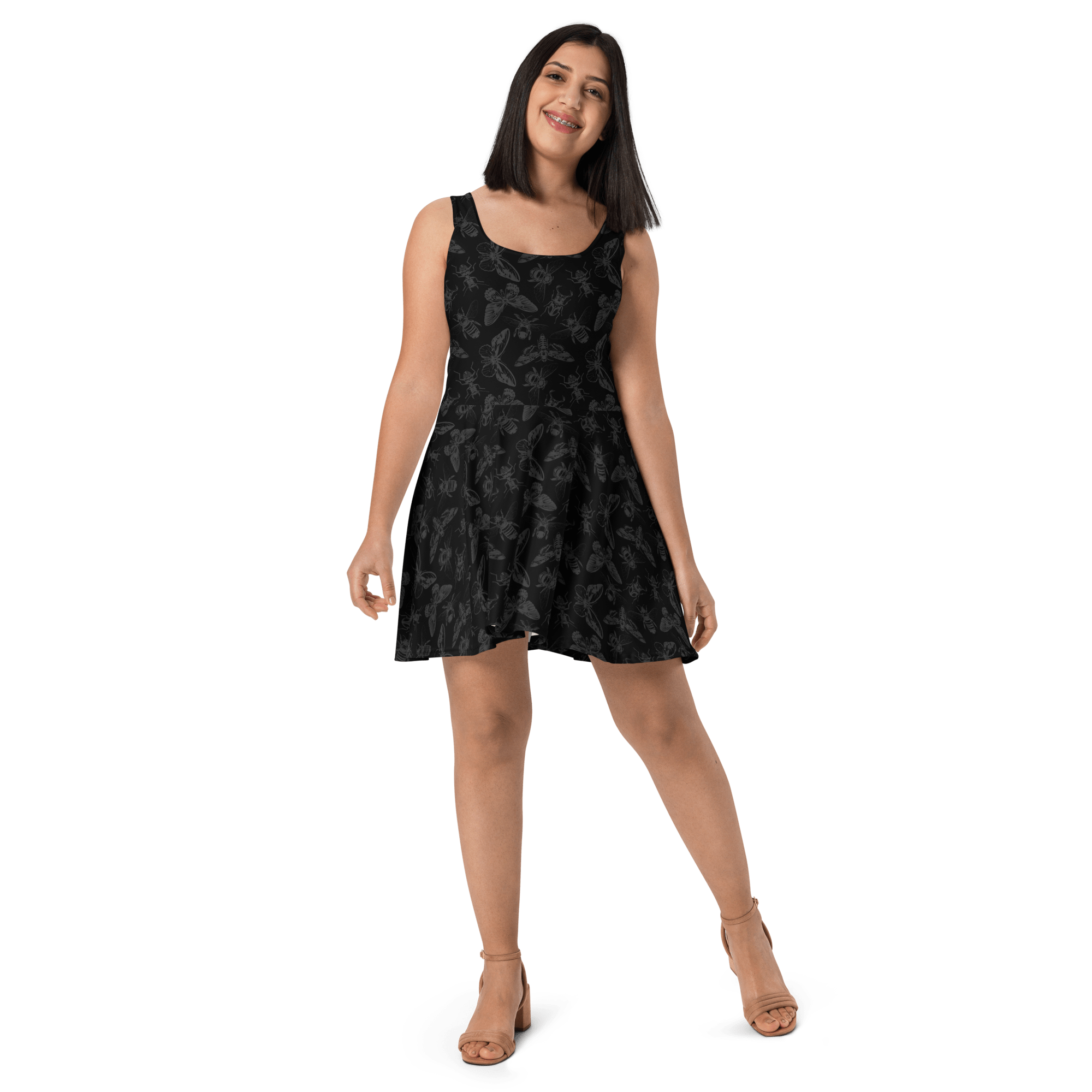 Shadow Swarm Skater Dress