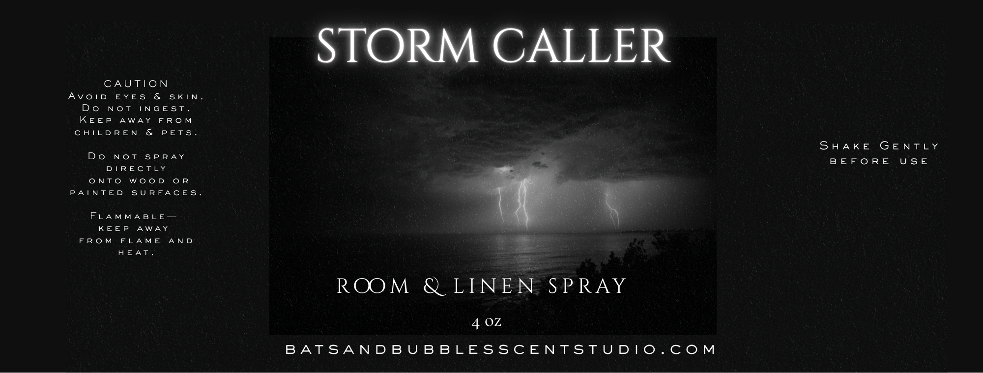 Storm Caller Room & Linen Spray – Gothic Home Fragrance Mist