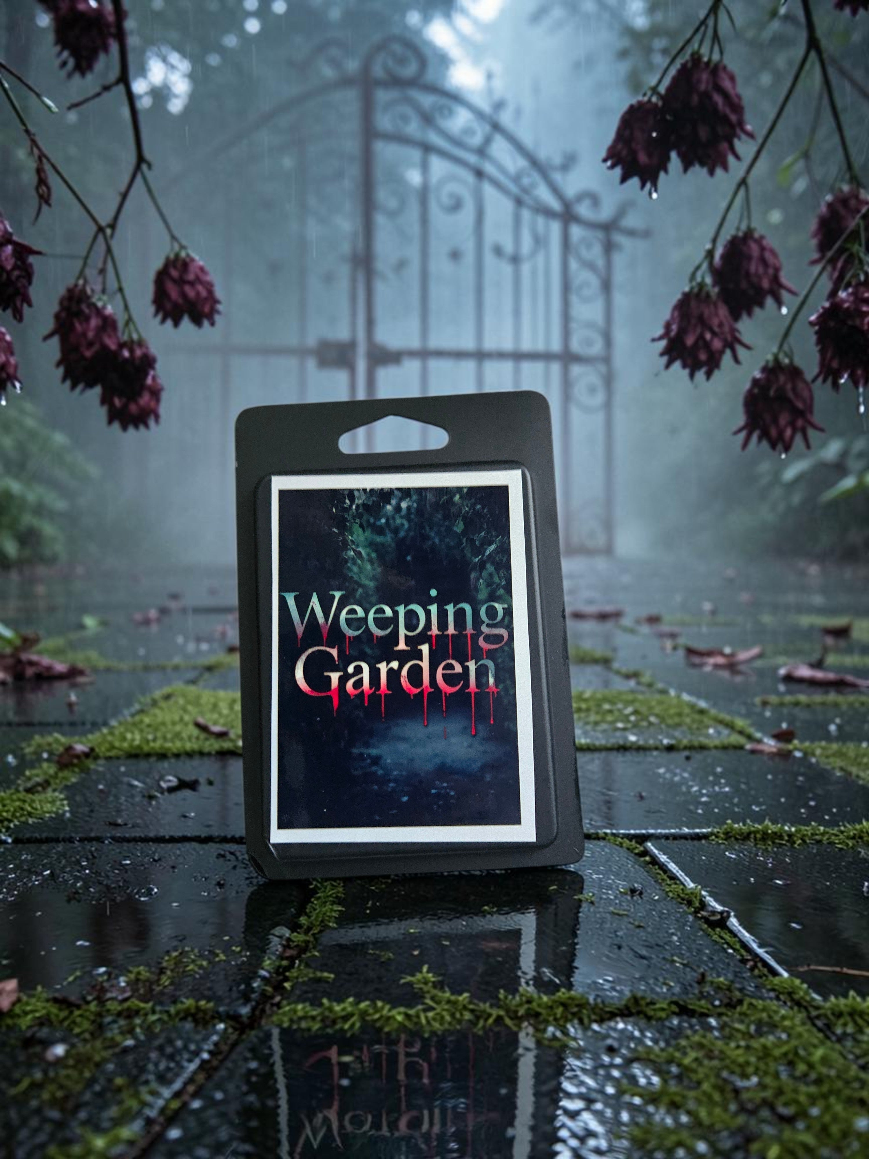 The Weeping Garden Wax Melts | Rain • Dark Florals • Wilted Rose • Oakmoss • Dark Woods